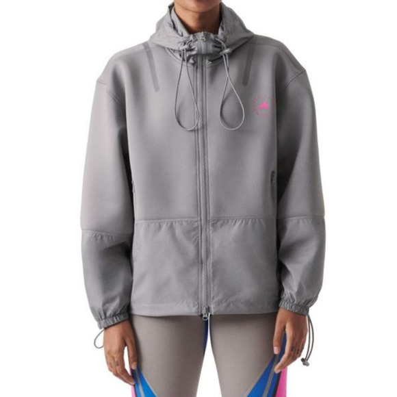 Adidas by Stella McCartney Jackets & Blazers - NEW ADIDAS BY STELLA MCCARTNEY Gray Scuba Jacket Size Small